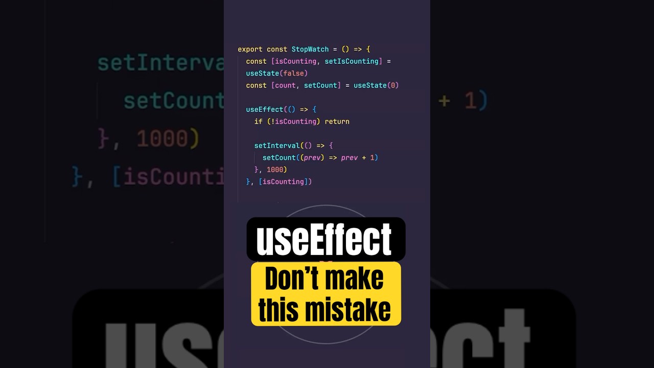 useEffect - Avoid This Common Mistake in React