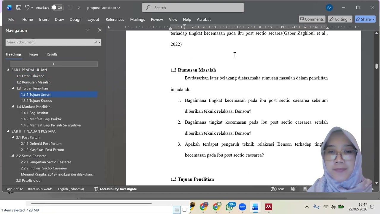 Sharing Bimbingan Skripsi Mahasiswa Sarjana IKDH