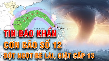 🔴TRỰC TIẾP: BÃO SỐ 12 ĐỘT NGỘT BẺ LÁI, MẠNH NHẤT GIẬT CẤP 13
