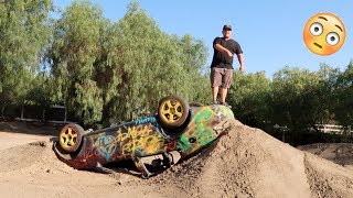 Athlete Statistics WORLDS FIRST UPSIDE DOWN CAR JUMP!