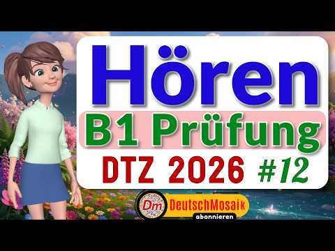 B1 Hören | Prüfung DTZ 2026 | Übung #12 | Teil 1-4 mit Lösungen