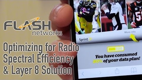 Flash Networks: Optimizing for Radio Spectral Efficiency