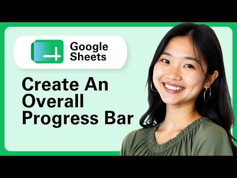 How To Create An Overall Progress Bar in Google Sheets (Step By Step)