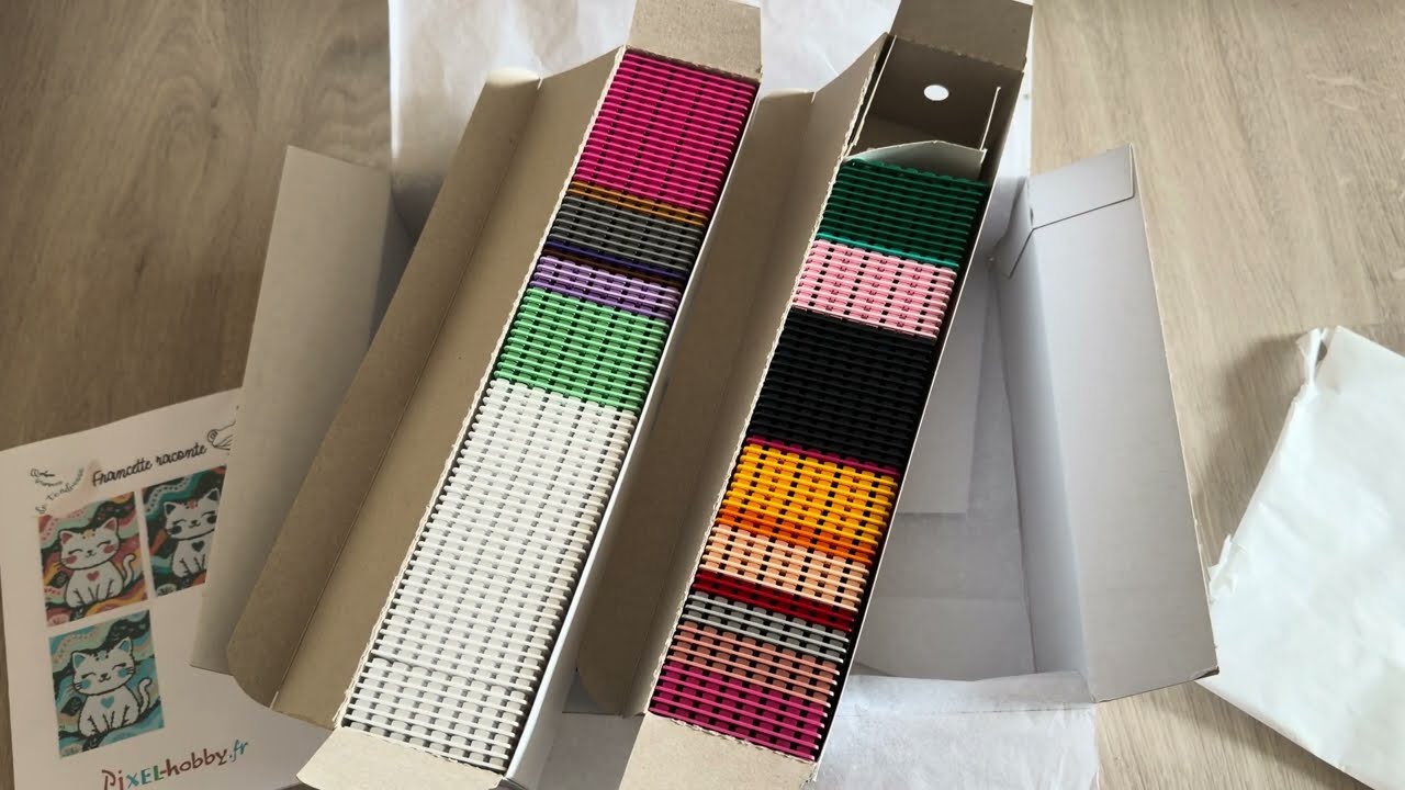 🩷Suite et fin unboxing pixel - Quelques grammes de tendresse  #pixelart #pixel #pixelhobby 