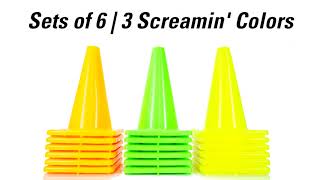 Durable Multicolored Cones