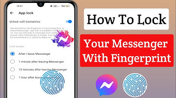 How to Lock Messenger With Fingerprint || Messenger App Lock | Messenger Lock 2024