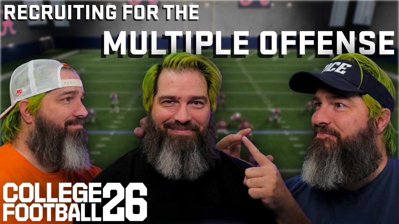 Multiple Offense Recruiting For The Multiple Offense in College Football 26! - YouTube