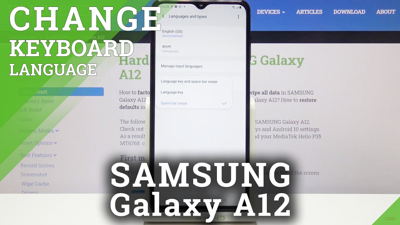 Tìm hiểu cách thay đổi ngôn ngữ bàn phím trên SAMSUNG Galaxy A12 để trải nghiệm điện thoại thông minh hàng đầu với những tính năng đa dạng và độ bền cao của SAMSUNG. 