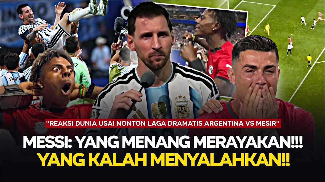 "FANS CR7 DI DUNIA CEMBURU" Mereka Bilang Kita Settingan! Reaksi Global usai Laga Argentina vs Mesir