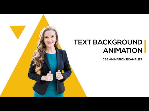 CSS Text Background Animation | CSS Animation Examples