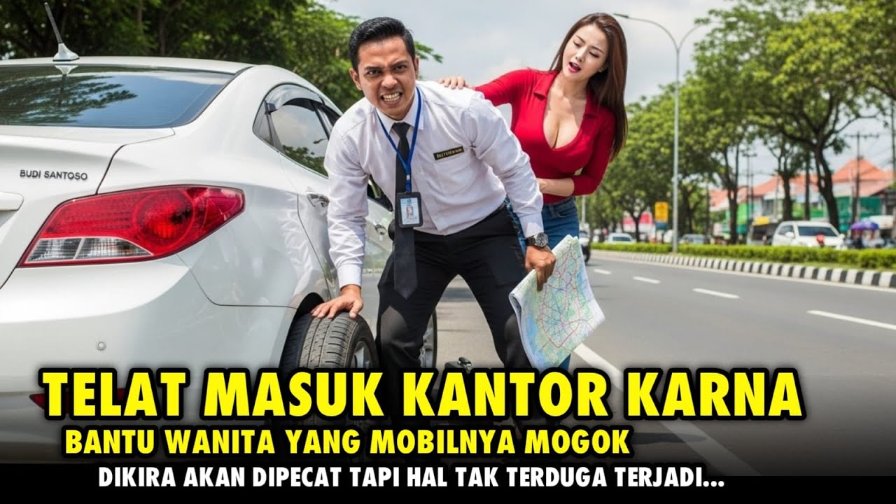 TELAT MASUK KANTOR KARNA BANTU WANITA CANTIK YANG MOBILNYA MOGOK, DIKIRA BAKAL DIPECAT TERNYATA...