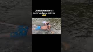 Adivinen Vi Hermano Y Yo Apostando Quién Dura Más De Bajos Del Agua