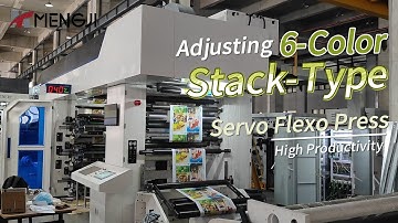 6-Color Stack Type Servo Flexo Press in Testing