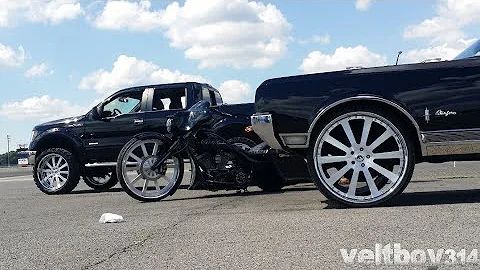 Olds Starfire, Harley & F150 Fleet All On Forgiato Concavo Wheels - 2K17 Track Mania Car Show