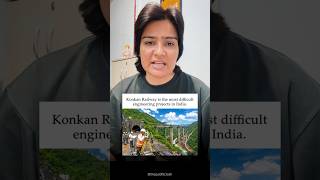 Konkan Railway | India Ka Engineering Masterpiece! 🌉⛰️ #KonkanRailway #RailwayEngineering