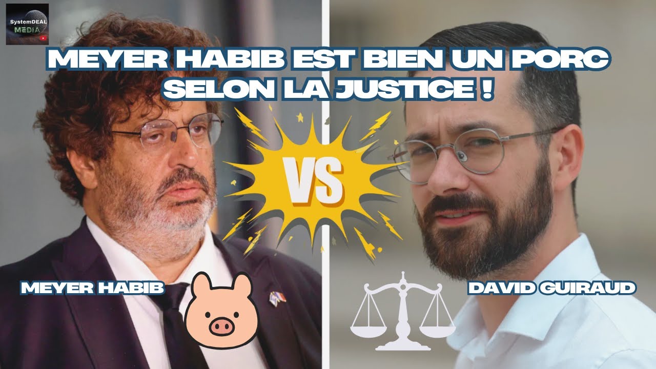 Meyer HABIB est bien un porc selon la justice, David Guiraud relaxé !