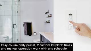 53222: GE Simple-Set 24hr In-Wall Digital Timer with Door - Overview