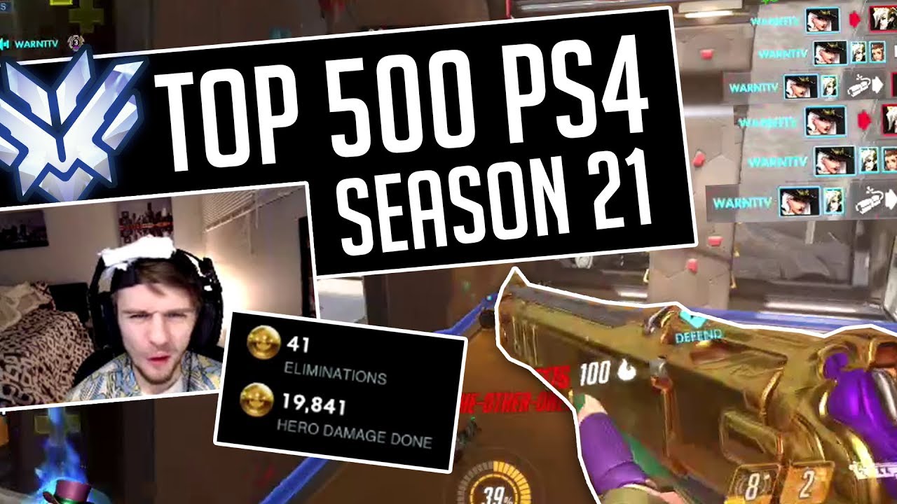 Top 500 PS4 Overwatch in Season 21.. (Rank 1 Ashe)