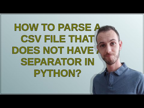 How to parse a CSV file that does not have a separator in Python?