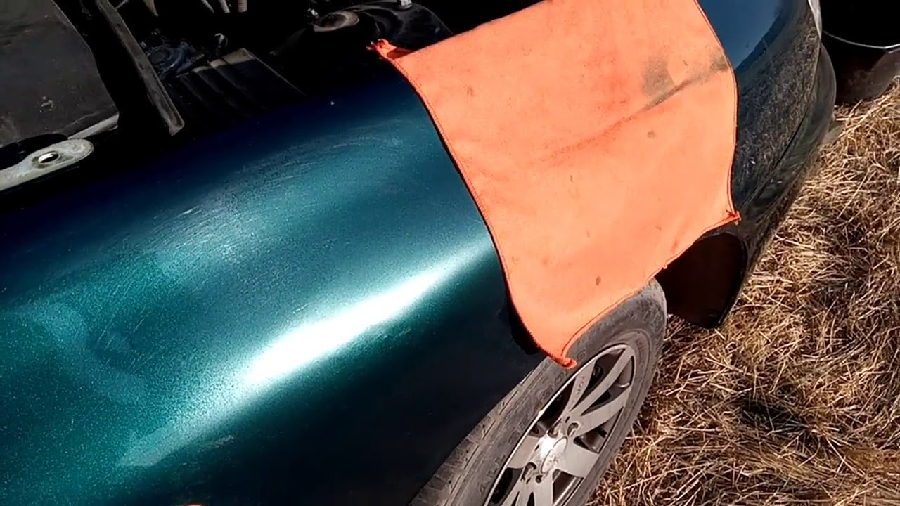 Покраска бампера Daewoo Ланос баллончиком, часть 2. - YouTube