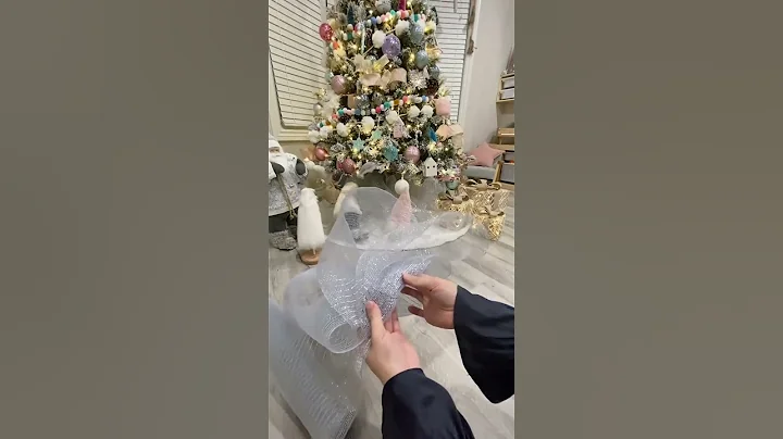 #christmas  Hacks 153--How to Make a Tree Skirt with Netting ?#christmastree #decoration #decor