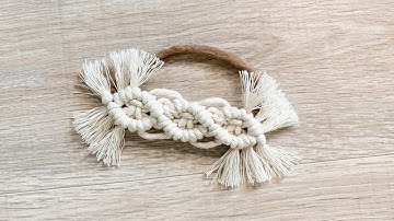 Macrame Headband | Beginner Tutorial | Diamond Pattern | Clove Hitch | Square Knot