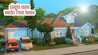 single mom works from home \\ The Sims 4 CC speed build