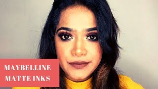 MAYBELLINE SUPERSTAY MATTE INK SWATCHES | BROWN SKIN