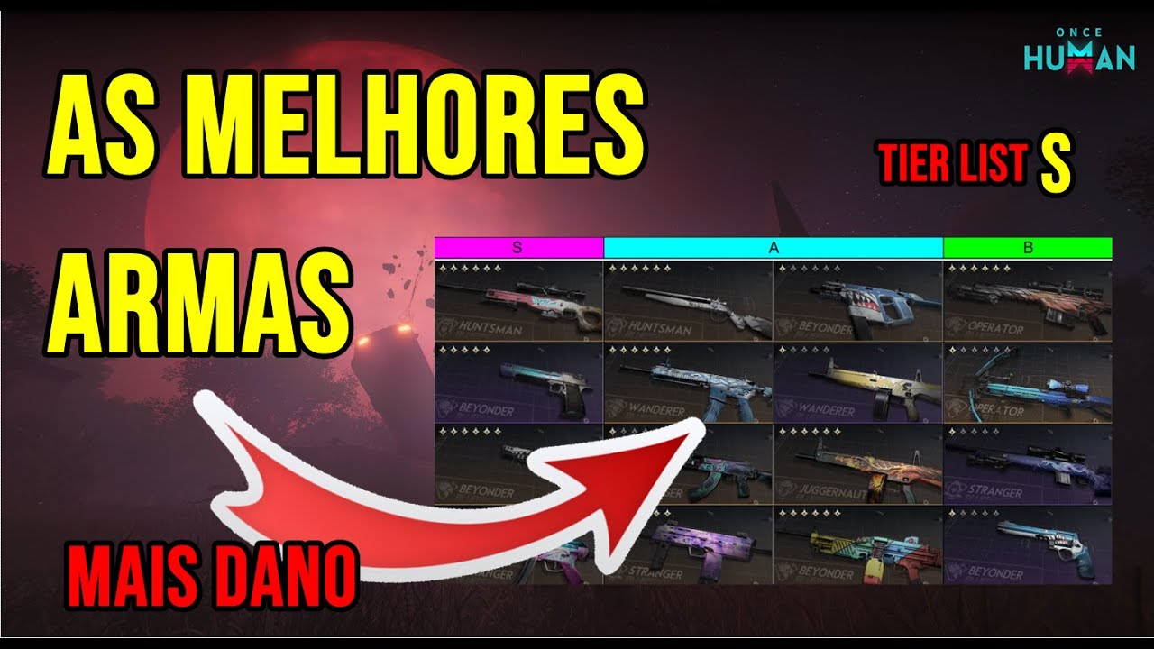 AS MELHORES ARMAS, DICAS DE DANO, TIER LIST - ONCE HUMAN