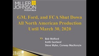 GM Ford and FCA Shut Down All North American Production Until March 30 2020