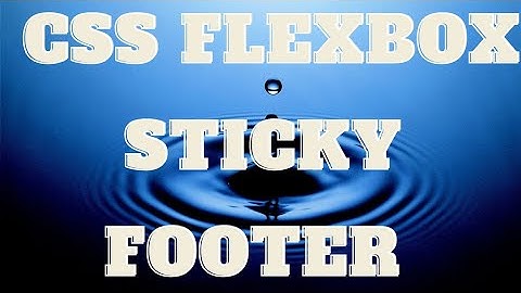CSS Sticky Footer #shorts #css #howto #css3 #shortsvideo #footer #flexbox  #htmlcss #webdesign