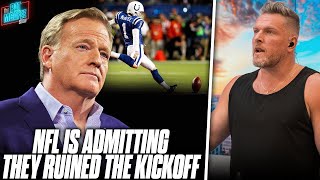 NFL Is Admitting They Ruined The Kickoff Play, Trying To Figure Out A Fix | Pat McAfee Reacts