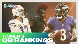 NFL QB Rankings + The Odyssey Reaction | Gridiron Geeks