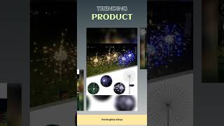 LED Solar Firework Lights Garden Decoration Fairy Lights Waterproof Outdoor Dandelion Lawn Lamp f...