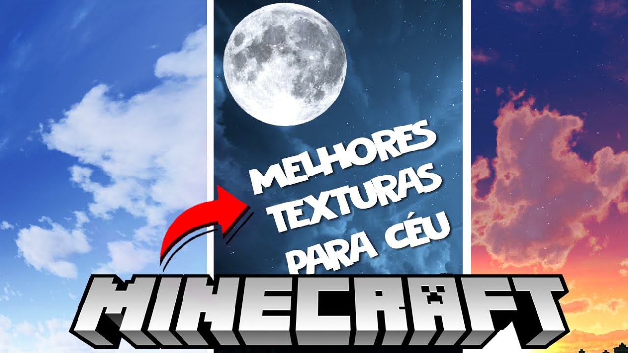 TOP 9 MELHORES 🙀 TEXTURAS REALISTAS💫 PARA CÉU NO MINECRAFT ‹ Teeh ...