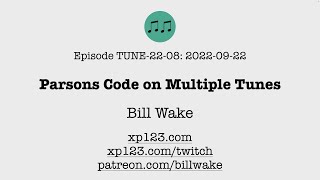 TUNE-22-08: Parsons Code on Multiple Tunes - Tune Similarity