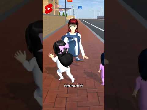 Rina’s world : Rina bertemu tante yang ingin melahirkan #sakuraschoolsimulator #shorts