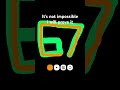 It’s not impossible