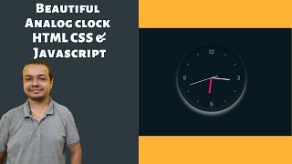 🔴 Beautiful Analog Clock Using HTML, CSS & Javascript