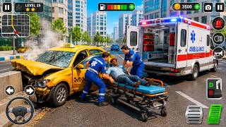 🚗 Ambulance City Rescue Simulator 3D Game - 911 US Emergency Android - Taxi Crash #3 screenshot 1