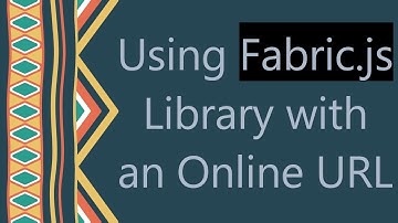 Using Fabric.js Library with an Online URL
