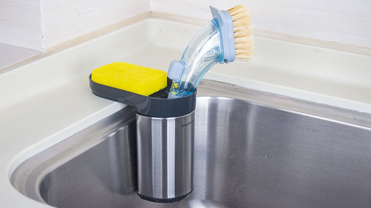 Wevapers Kitchen Sponge Holder Dish Brush Holder Slim Sink