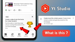 Yt Studio Create a Video & Join the Home for Cricket Fandom |What is Create More This Cricket Season