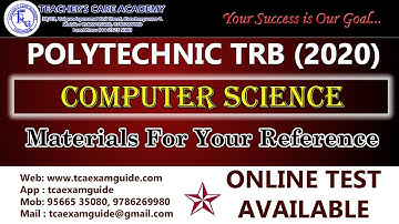 Polytechnic TRB - CSE (Computer Science Notes For your reference....)