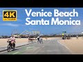🚴BIKE RIDE | VENICE BEACH - SANTA MONICA -WILL ROGERS BEACH(PACIFIC PALISADES) | CALIFORNIA |🇺🇸 [4K]