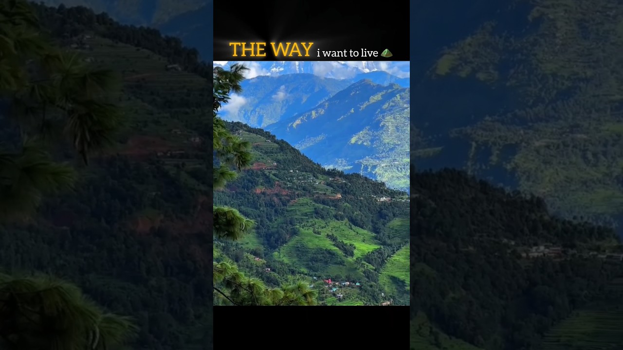 the way i want to live ⛰️❤️ 