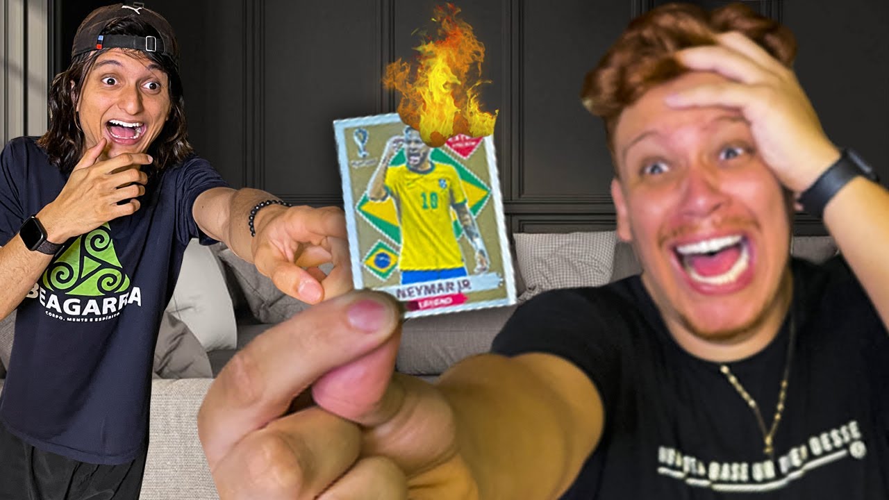 JÁ ERA!! O NICOLAS COLOCOU FOGO NA MINHA FIGURINHA DO NEYMAR LENDÁRIO!!!
