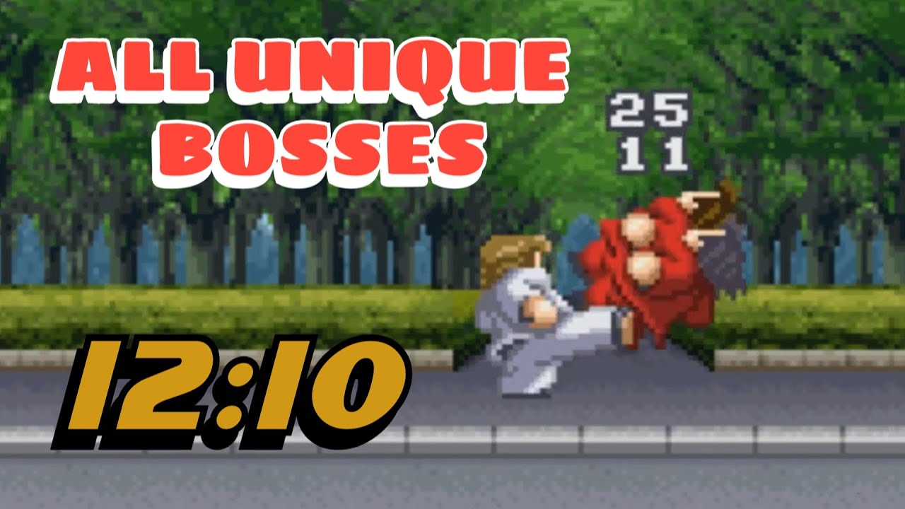 River City Ransom EX // ALL BOSSES [Wussy, No Cheats] in 