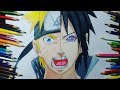 Como Desenhar Naruto / Sasuke - Aprenda ( Passo a Passo) Naruto vs Sasuke