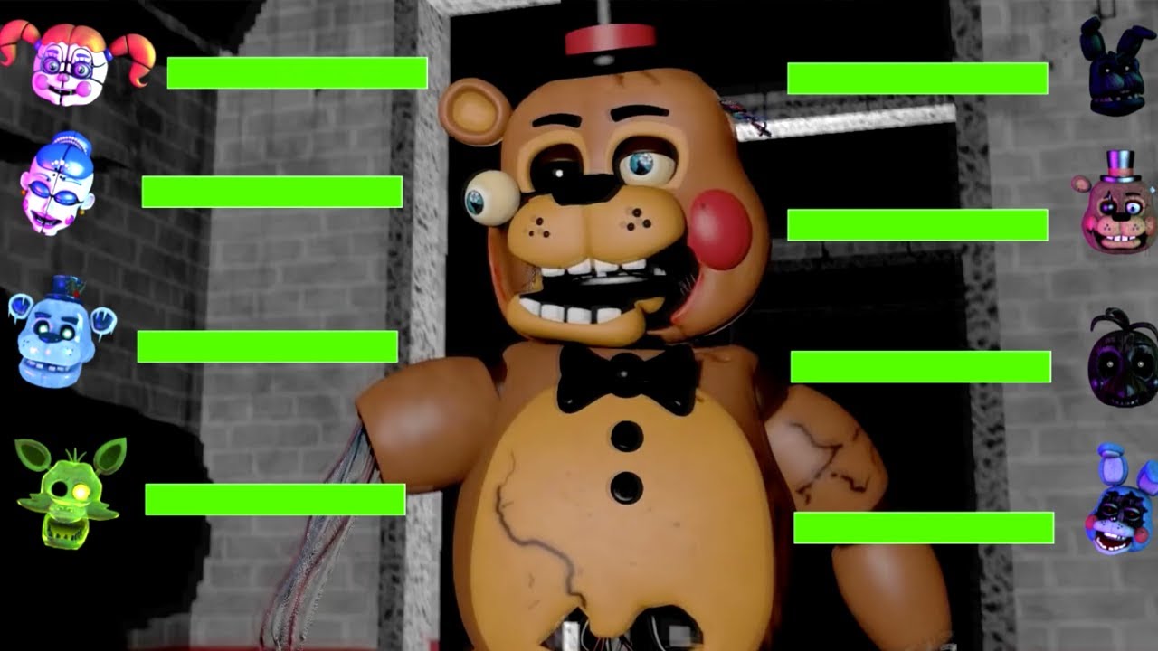 [SFM FNaF] FNaF AR VS Hoaxes WITH Healthbars